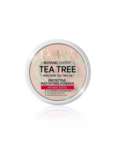 Пудра для лица Tea tree антибактериальная матирующая 002 Ivory 9г Eveline