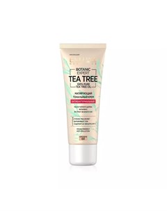 Тональный крем для лица Tea tree антибактериальный матирующий 03 Light beige 30мл Eveline