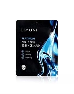 Тканевая маска для лица Platinum с коллоидной платиной и коллагеном 23г Limoni