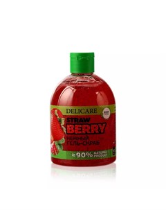 Гель скраб для душа Fruit Peeling Strawberry 485мл Delicare