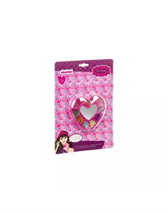 Набор декоративной косметики для девочек Eva Moda Сердце с тенями для век с блестками 11 оттенков Bondibon