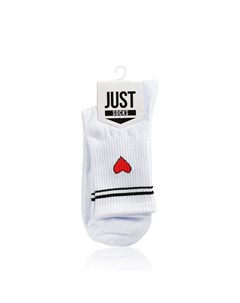 Мужские носки Just Socks сердце Белый р 23 25 Красная ветка