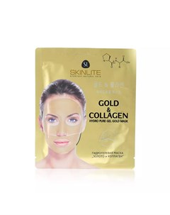 Гидрогелевая маска для лица Gold Collagen 27г Skinlite