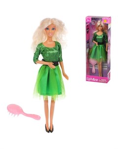 Кукла Luсy Модница с аксессуаром зеленое платье 29 см Defa
