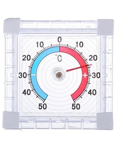 Термометр оконный Биметаллический диапазон температур от 50 до 50 Inbloom