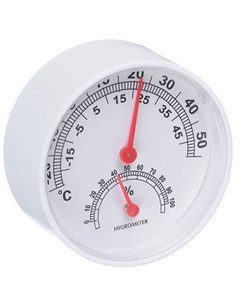 Термометр и влагомер 6 3 см цвет белый металл пластик ТМ Inbloom