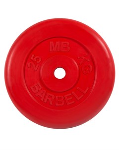 Диск обрезиненный d31мм MB PltC31 25 25 кг красный Mb barbell