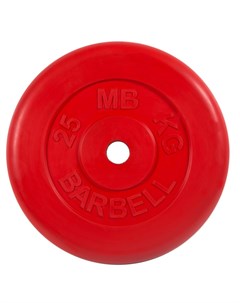 Диск обрезиненный d26мм MB PltC26 25 25 кг красный Mb barbell