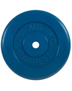 Диск обрезиненный d31мм MB PltC31 20 20 кг синий Mb barbell