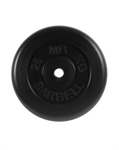 Диск обрезиненный d31мм MB PltB31 25 25 кг черный Mb barbell