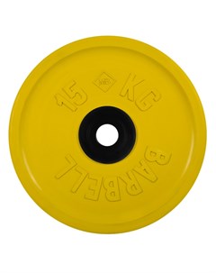 Диск олимпийский d51мм евро классик MB PltCE 15 15 кг желтый Mb barbell