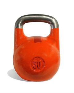 Гиря чемпионская 30 кг оранжевая с красной полосой Iron king