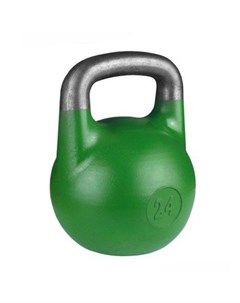 Гиря 24 кг для соревнований ВФГС зеленая Iron king