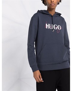 Худи с кулиской и логотипом Hugo