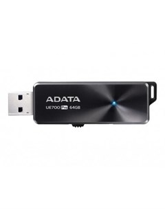 Флеш накопитель 64GB UE700 Pro USB 3 2 Черный металлич read write 360 180Mb s Adata