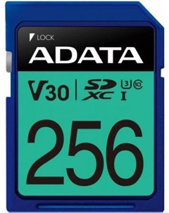 Флеш карта SD 256GB Premier Pro SDXC Class 10 UHS I U3 V30S 95 60 MB s Adata