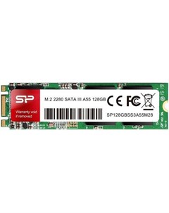 Твердотельный накопитель SSD M 2 128 Gb A55 Read 560Mb s Write 530Mb s TLC SP128GBSS3A55M28 Silicon power