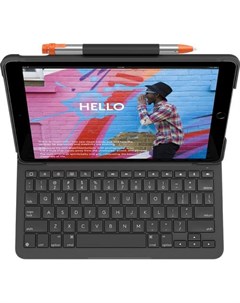 Клавиатура беспроводная Slim Folio для iPad 7 го 8 го и 9 го поколений Bluetooth черный 920 009652 Logitech