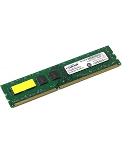 Оперативная память для компьютера 8Gb 1x8Gb PC3 12800 1600MHz DDR3L DIMM CL11 CT102464BD160B Crucial