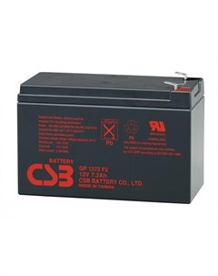 Батарея GP1272F2 12V 7AH увеличенный срок службы 5 лет Csb