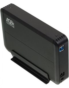 Внешний контейнер для HDD 3 5 SATA AgeStar 3UB3O8 USB3 0 пластик алюминий черный Age star
