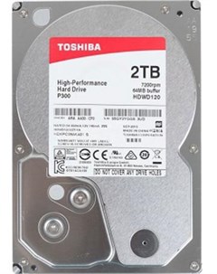 Жесткий диск 3 5 2 Tb 7200rpm 64Mb cache P300 SATA III 6 Gb s HDWD120EZSTA Toshiba