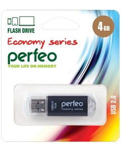 Флешка 4Gb E01 USB 2 0 черный PF E01B004ES Perfeo