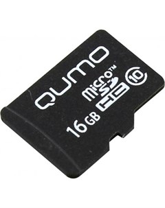 Карта памяти Micro SDHC 16Gb class 10 QM16GMICSDHC10NA Qumo