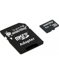 Карта памяти Micro SDHC 8GB Class 10 SmartBuy SB8GBSDCL10 01 Smartbuy
