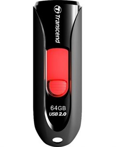 Флешка 64Gb TS64GJF590K USB 2 0 черный красный Transcend