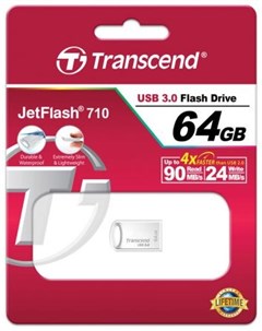 Флешка USB 64Gb Jetflash 710S серебристый TS64GJF710S Transcend