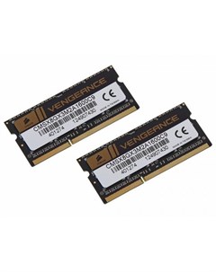 Оперативная память для ноутбука 8Gb 2x4Gb PC3 12800 1600MHz DDR3 SO DIMM CL9 CMSX8GX3M2A1600C9 Corsair
