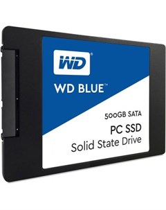 Твердотельный накопитель SSD 2 5 500 Gb WDS500G2B0A Read 550Mb s Write 530Mb s 3D NAND TLC Western digital