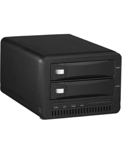 Внешний контейнер для HDD 3 5 x2 SATA RAID AgeStar 3U2B3A1 USB3 0 черный Age star
