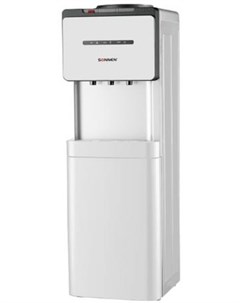 Кулер для воды FSE 03 напольный электронное охлаждение нагрев шкаф 3 крана белый черный 453979 Sonnen