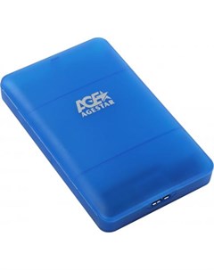 Внешний контейнер для HDD 2 5 SATA AgeStar 3UBCP3 USB3 1 пластик синий Age star