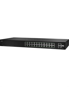 Коммутатор SF112 24 EU SB SF112 24 24 Port 10 100 Switch with Gigabit Uplinks Cisco