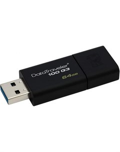 Флешка 64Gb DataTraveler 100 G3 USB 3 1 черный DT100G3 64GB 3P Kingston