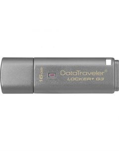 Флешка USB 16Gb DataTraveler Locker G3 DTLPG3 16GB серебристый Kingston