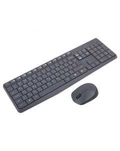 Клавиатура мышь MK235 клав серый мышь серый USB беспроводная Logitech