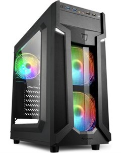 Игровой корпус VG6 W RGB led чёрный ATX акрил fan 2x120 мм 1x120 мм 2xUSB 3 0 2xUSB 2 0 audio Sharkoon