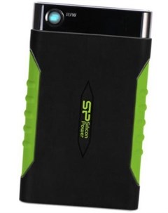 Внешний жесткий диск 2 5 USB3 0 2 Tb A15 Armor SP020TBPHDA15S3K черный зеленый Silicon power