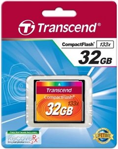 Карта памяти Compact Flash Card 32Gb 133x TS32GCF133 Transcend