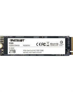Твердотельный накопитель SSD M 2 2 Tb P300 Read 2100Mb s Write 1650Mb s 3D NAND TLC P300P2TBM28 Patriòt