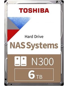 Жесткий диск 3 5 6 Tb 7200rpm 256Mb cache NAS N300 SATA III 6 Gb s HDWG160EZSTA Toshiba