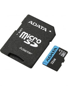 Карта памяти 32GBи Premier A1 MicroSDHC UHS I Class 10 ADATA 90 25 MB s с адаптером Adata