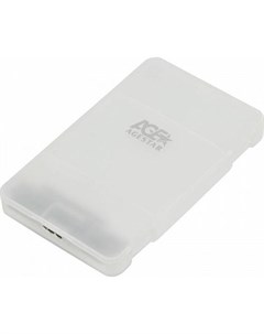 Внешний корпус для HDD SSD AgeStar 3UBCP1 6G SATA пластик белый 2 5 Age star