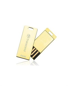 Флеш накопитель 64GB JETFLASH T3G Gold USB 2 0 накопитель металлический корпус золотой Ультракомпакт Transcend