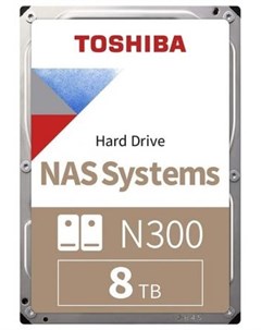 Жесткий диск 3 5 8 Tb 7200 rpmrpm 128 MbMb cache NAS N300 SATA III 6 Gb s HDWG180UZSVA Toshiba
