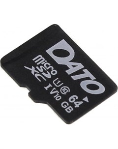 Флеш карта microSDXC 64Gb Class10 DTTF064GUIC10 w o adapter Dato